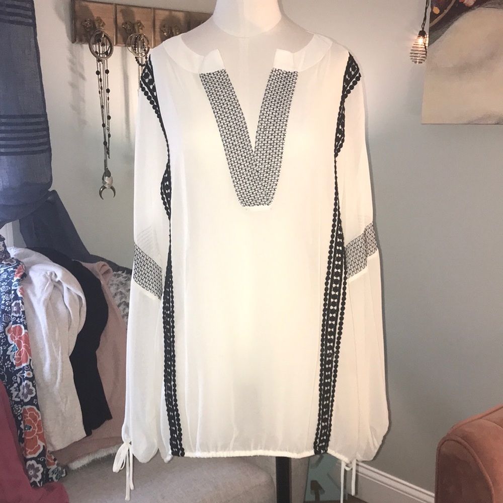 LANE BRYANT Sheer Blouse